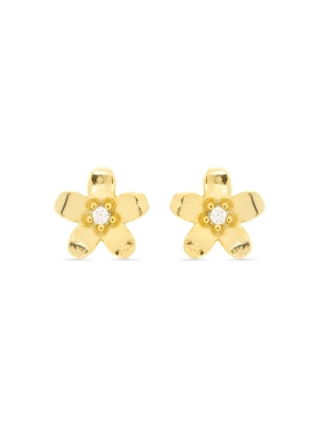 PENDIENTES FLOR PLATA LUXENTER                                        