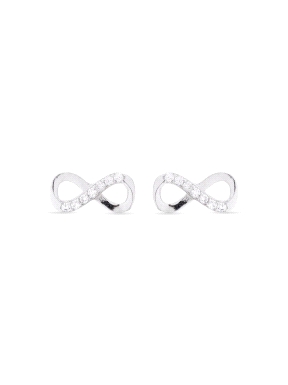 PENDIENTES INFINITY PLATA LUXENTER                                    