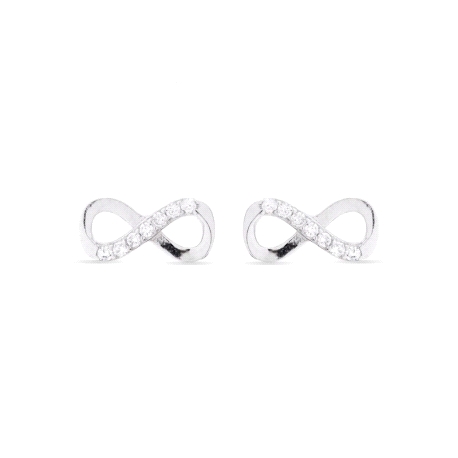 PENDIENTES INFINITY PLATA LUXENTER                                    